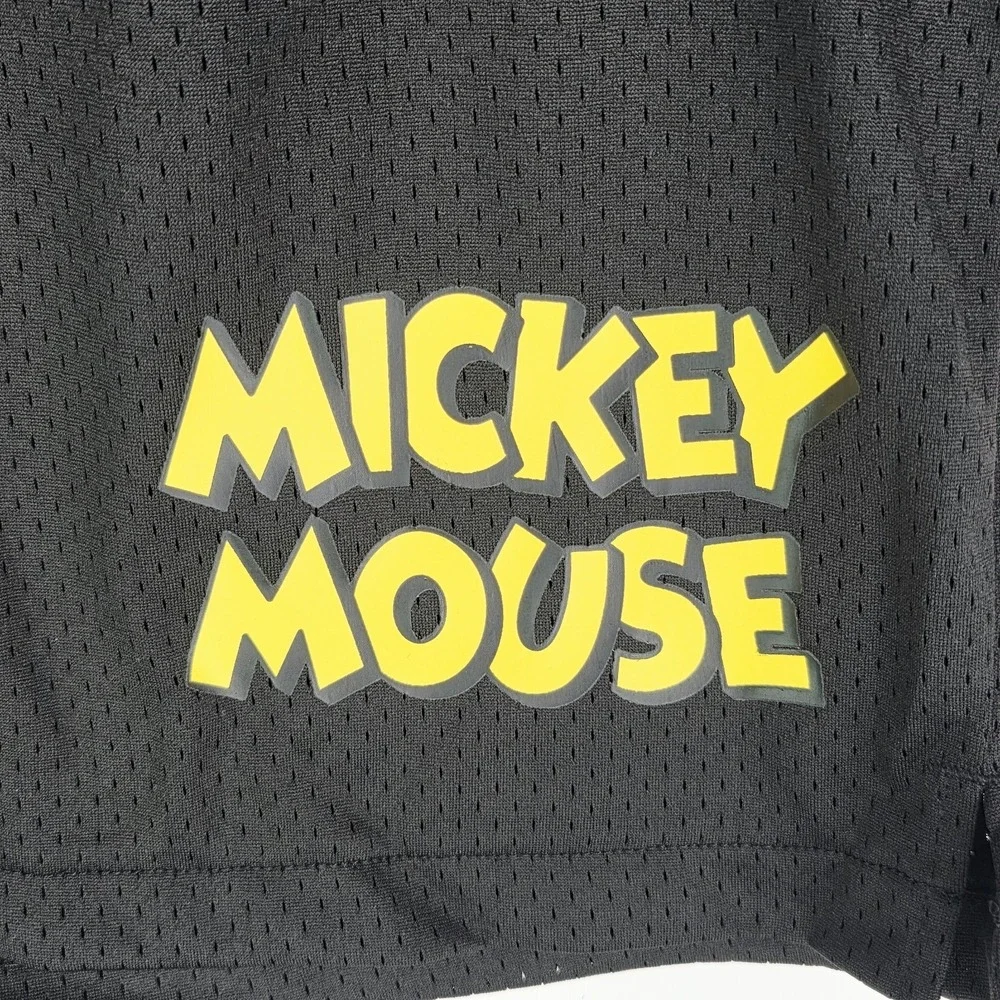 Disney Mickey and Friends x Shoe Palace Men Black Mesh Shorts MAFMS03 NWT